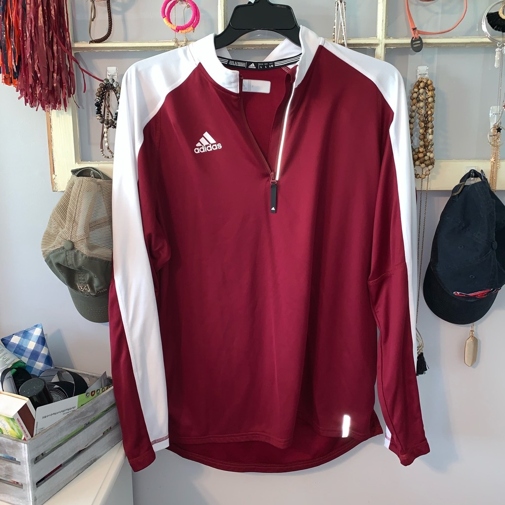 Adidas quarter zip pull over